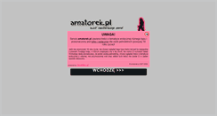 Desktop Screenshot of amatorek.pl